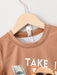 Camiseta y pantalones cortos con gráfico de oso y letra para niño pequeño - Quierox - Tienda Online