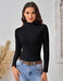 Camisetas de cuello alto para mujer, manga larga, ligera y elástica - Quierox - Tienda Online