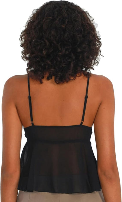 Camisola sexy de encaje con tirantes delgados sin mangas con cuello en V sexy ajustada - Quierox - Tienda Online