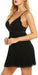 Camisola sexy de malla con tirantes y encaje para mujer - Quierox - Tienda Online