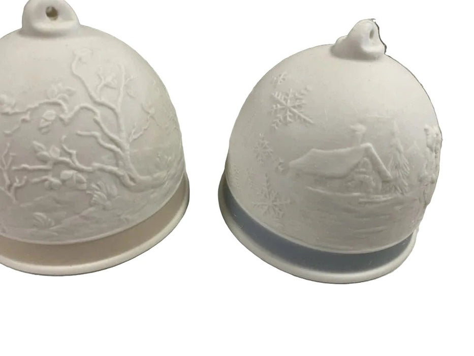 CAMPANA PORCELANA MATE DE INVIERNO Vintage LLADRO Adorno de Navidad - Quierox - Tienda Online
