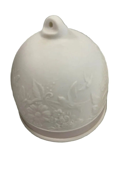 CAMPANA PORCELANA MATE DE INVIERNO Vintage LLADRO Adorno de Navidad - Quierox - Tienda Online