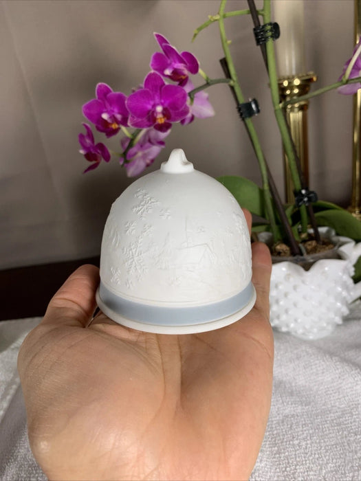 CAMPANA PORCELANA MATE DE INVIERNO Vintage LLADRO Adorno de Navidad - Quierox - Tienda Online