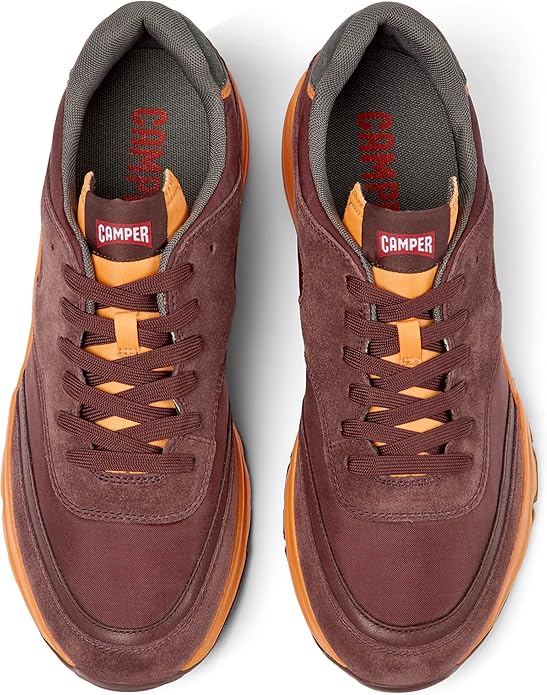Camper Drift K100876 Zapatillas de tela burdeos y naranja para hombre - Quierox - Tienda Online