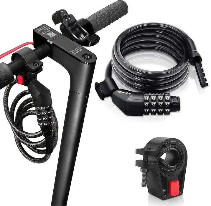 Candado de bicicleta NDakter, con cable, de alta seguridad (negro, 1,2 m de largo, 0,81 cm de diámetro) - Quierox - Tienda Online