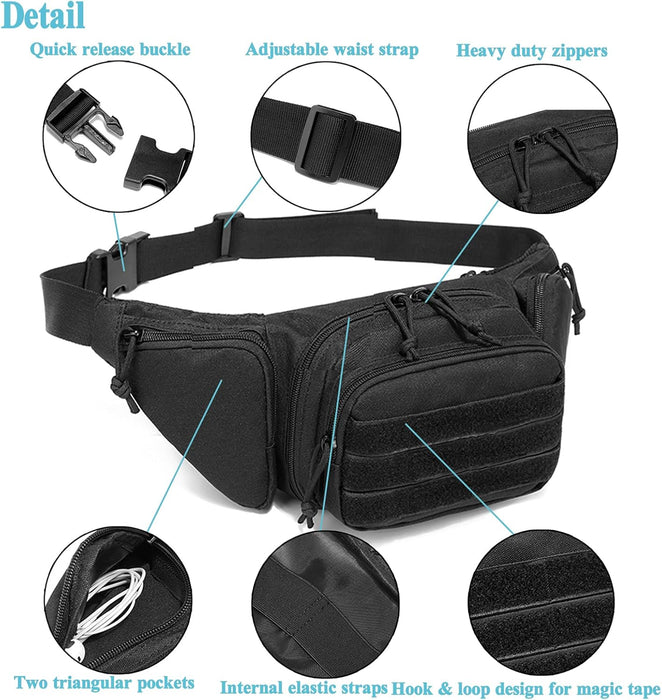 Cangurera de pistola oculta, bolsa táctica para la cintura - Quierox - Tienda Online