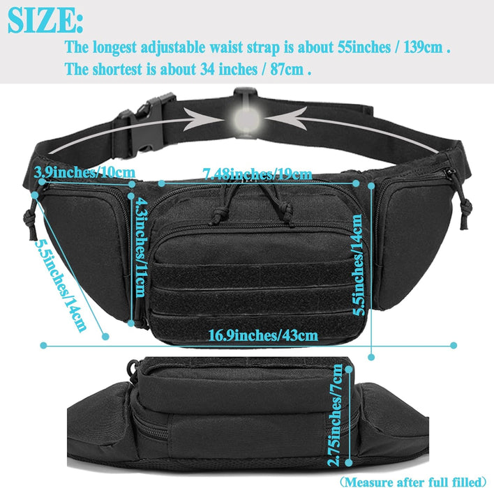 Cangurera de pistola oculta, bolsa táctica para la cintura - Quierox - Tienda Online