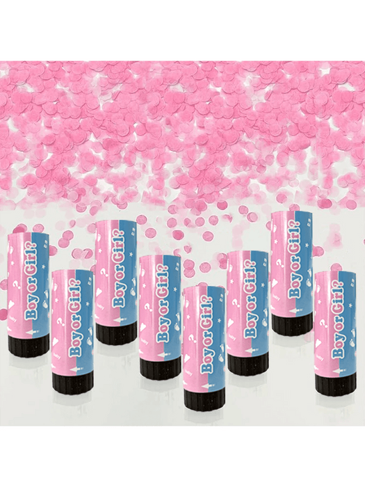 Cañones de confeti para revelar el género, bodas, cumpleaños, graduaciones, baby shower - Quierox - Tienda Online