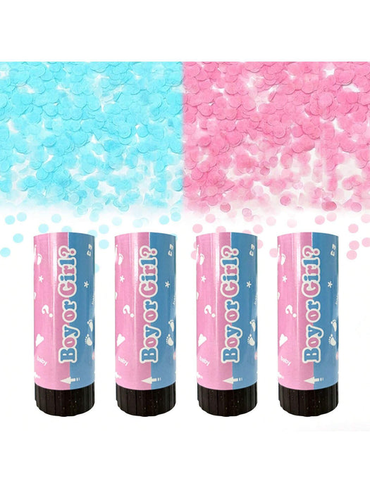 Cañones de confeti para revelar el género, bodas, cumpleaños, graduaciones, baby shower - Quierox - Tienda Online