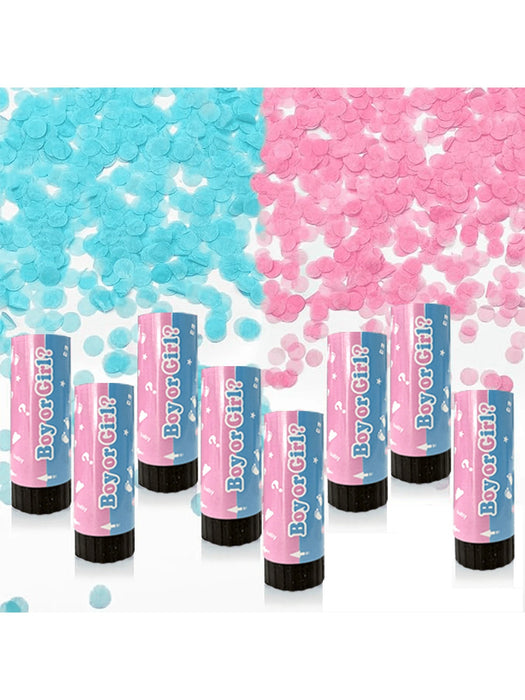 Cañones de confeti para revelar el género, bodas, cumpleaños, graduaciones, baby shower - Quierox - Tienda Online