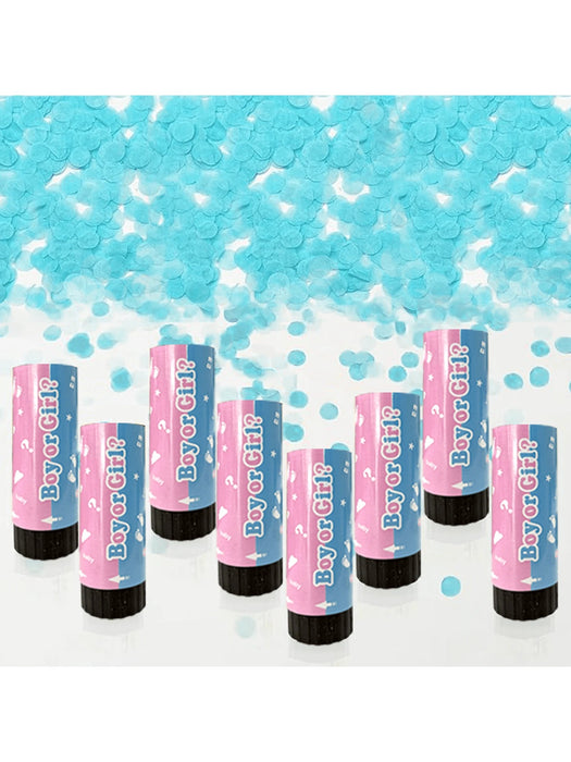 Cañones de confeti para revelar el género, bodas, cumpleaños, graduaciones, baby shower - Quierox - Tienda Online