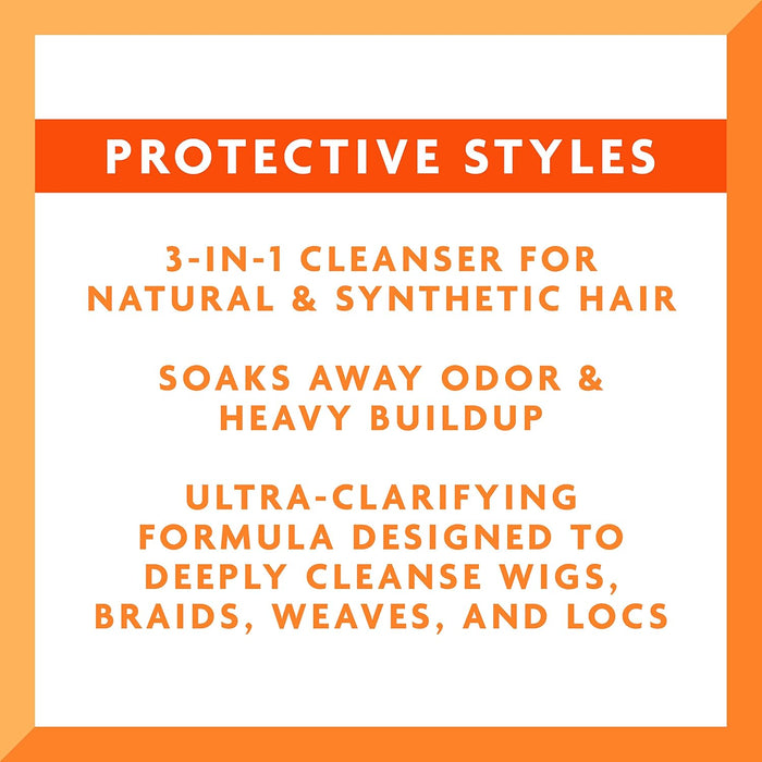 Cantu Protective Styles Bath & Cleanser con vinagre de sidra de manzana y aloe, 10 onzas - Quierox - Tienda Online