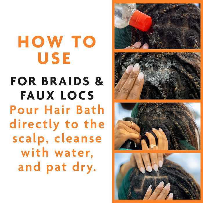 Cantu Protective Styles Bath & Cleanser con vinagre de sidra de manzana y aloe, 10 onzas - Quierox - Tienda Online