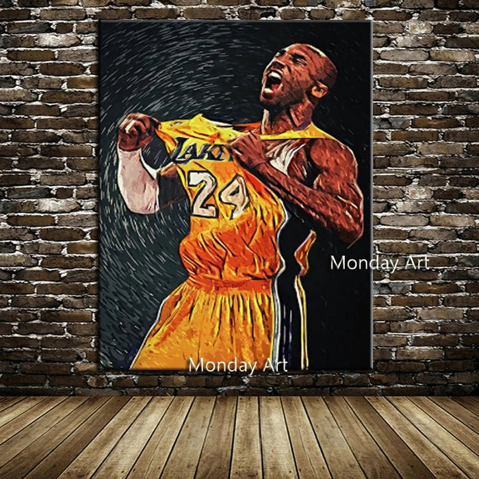 Canvas Painting Kobe Bryant Poster Basketball - Quierox - Tienda Online