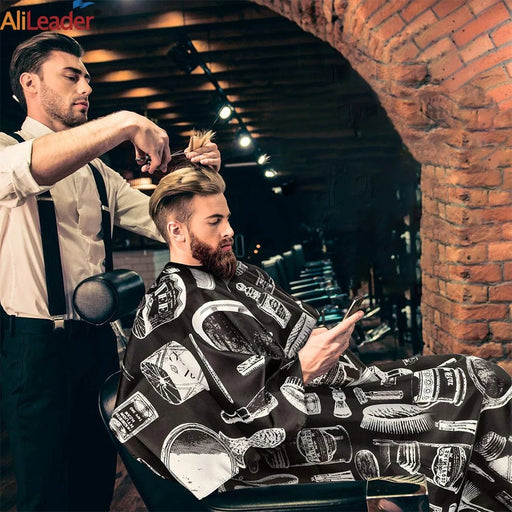 Capa de corte de cabello creativa e impermeable para peluquería, tela de estilismo para salón de belleza - Quierox - Tienda Online