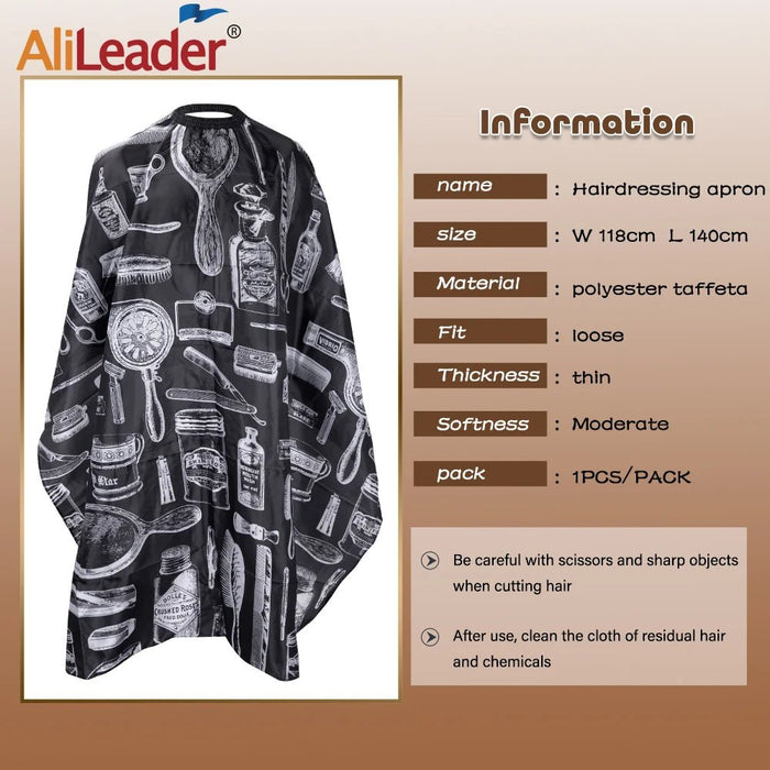 Capa de corte de cabello creativa e impermeable para peluquería, tela de estilismo para salón de belleza - Quierox - Tienda Online