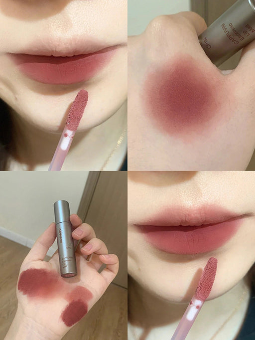 Cappuvini Solo brillo de labios de niebla mate de terciopelo, impermeable - Quierox - Tienda Online