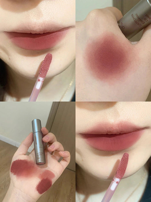 Cappuvini Solo brillo de labios de niebla mate de terciopelo, impermeable - Quierox - Tienda Online