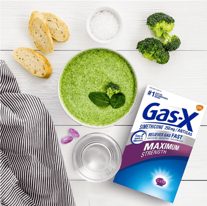 Cápsulas blandas Gas - X de máxima potencia para el alivio de gases - Quierox - Tienda Online