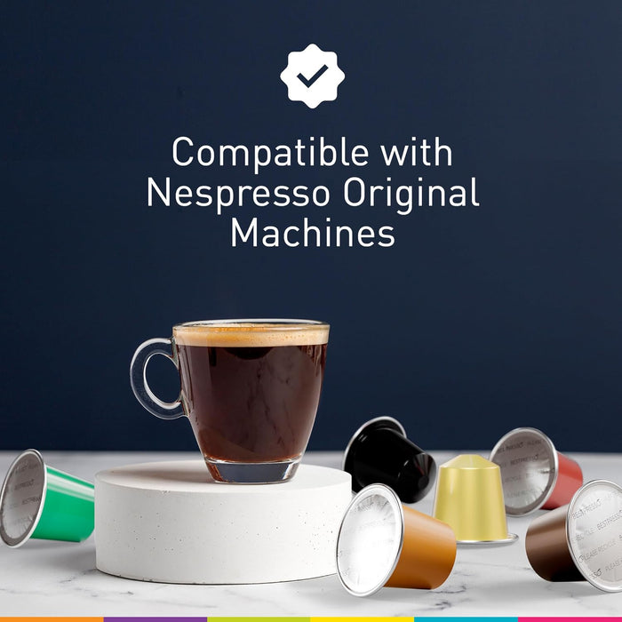 Cápsulas de café expreso orgánico USDA Café Romano de aluminio para máquina Nespresso, paquete de 100 unidades - Quierox - Tienda Online