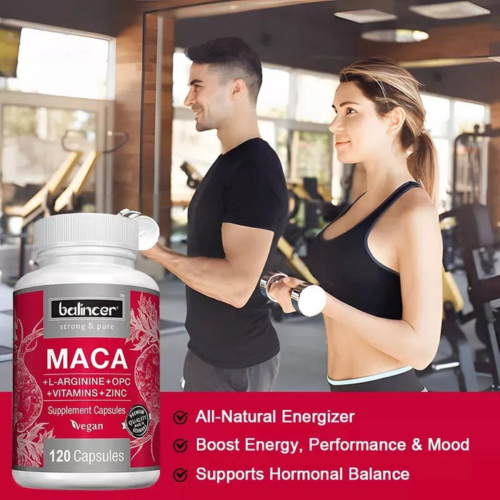 Cápsulas De Raíz De Maca De 5000 Mg + L - arginina, Vitaminas B6 + B12, Opc Y Zinc - Quierox - Tienda Online