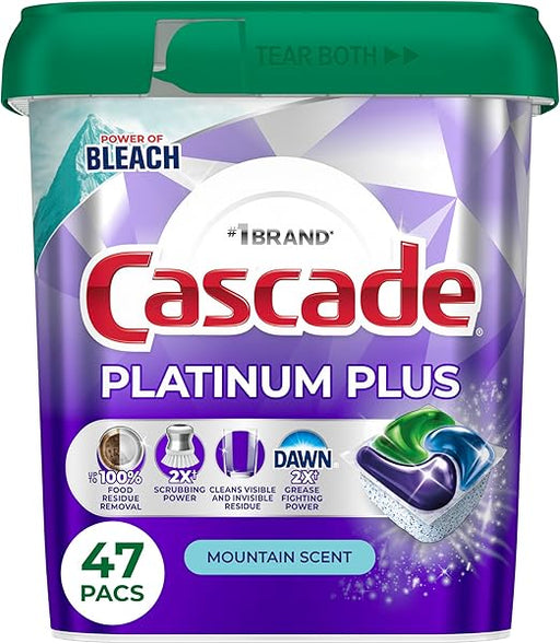 Cápsulas para lavavajillas Cascade Platinum Plus, detergente para lavavajillas - Quierox - Tienda Online