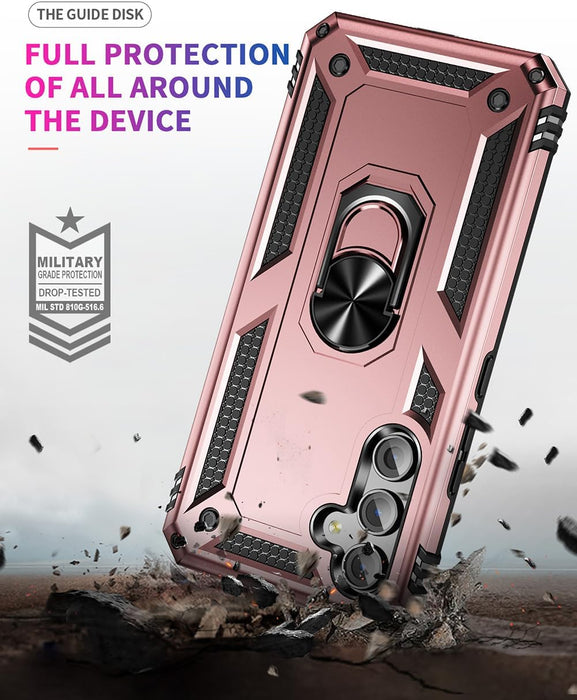 Carcasa con Soporte magnético para coche compatible con Samsung A14 - Quierox - Tienda Online