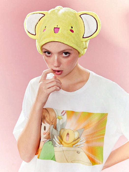 CARDCAPTOR SAKURA | SHEIN Linda Gorra De Secado De Pelo Con Estampado De Dibujos - Quierox - Tienda Online