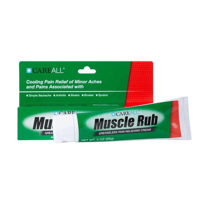 CareAll Muscle Rub Crema No Grasa 3.0 oz Alivio de dolores menores y dolores en músculos y articulaciones - Quierox - Tienda Online