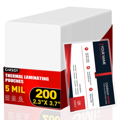 CAREGY - 200 hojas de papel para laminado térmico, 5 milésimas, para oficina - Quierox - Tienda Online