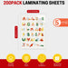 CAREGY - 200 hojas de papel para laminado térmico, 5 milésimas, para oficina - Quierox - Tienda Online