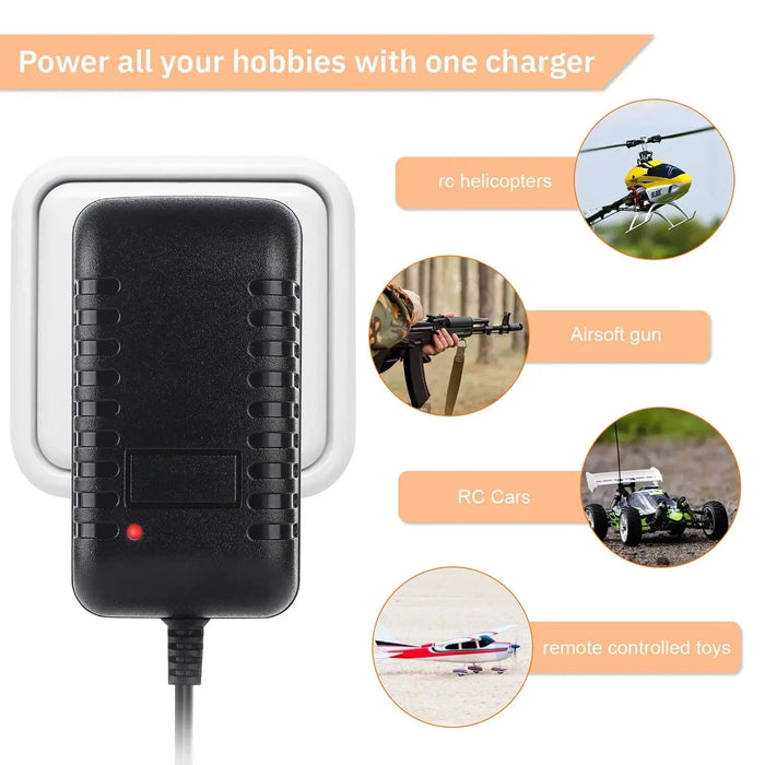 Cargador de batería Soshine RC para 4,8 V 7,2 V 8,4 V 9,6 V NiMH/NiCD - Quierox - Tienda Online