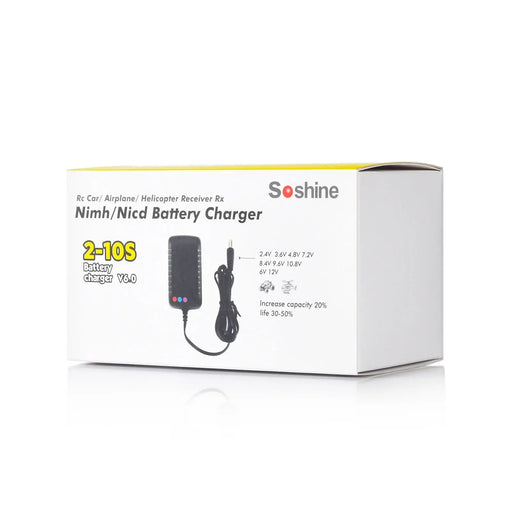 Cargador de batería Soshine RC para 4,8 V 7,2 V 8,4 V 9,6 V NiMH/NiCD - Quierox - Tienda Online