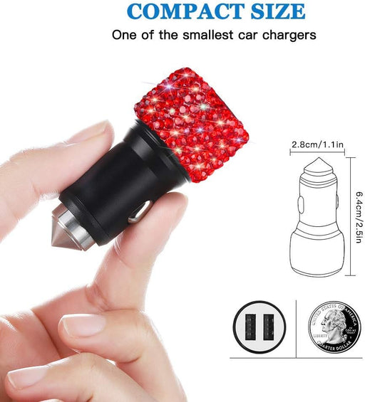 Cargador de coche con doble USB para iPhone Xs Max X Plus, iPad Pro/Mini, Samsung - Quierox - Tienda Online