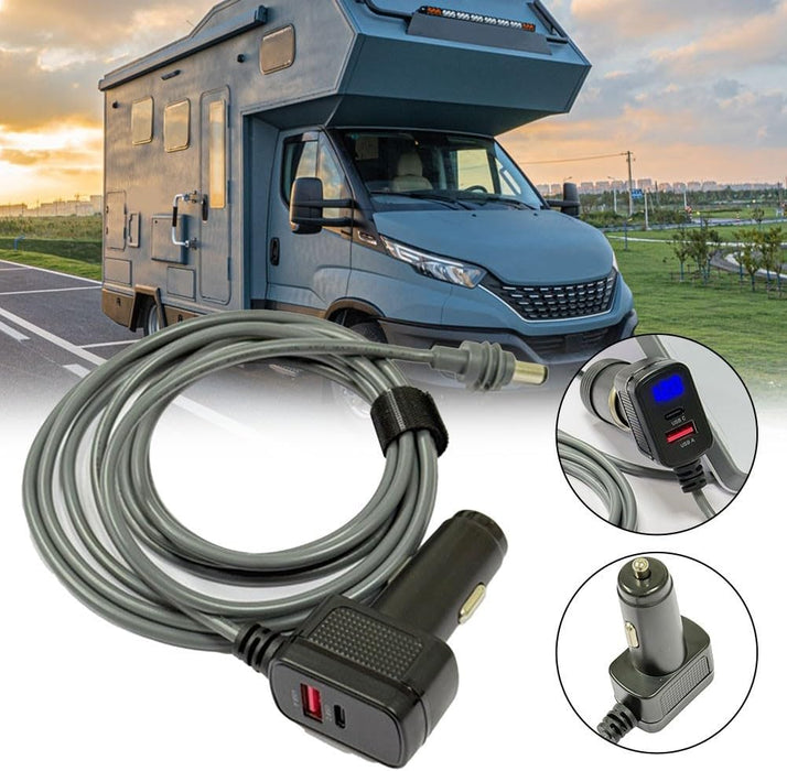 Cargador de coche para mini cuenco rectangular, resistente a la intemperie, adaptador USB - C - Quierox - Tienda Online