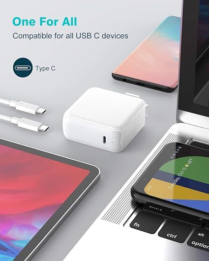Cargador para MacBook Air MacBook Pro de 13, 14, 15 y 16 pulgadasable USB-C carga tan rápida como la original - Quierox - Tienda Online