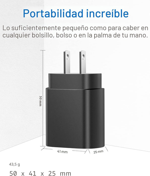Cargador tipo C de carga rápida para Samsung bloque 25 W - Quierox - Tienda Online