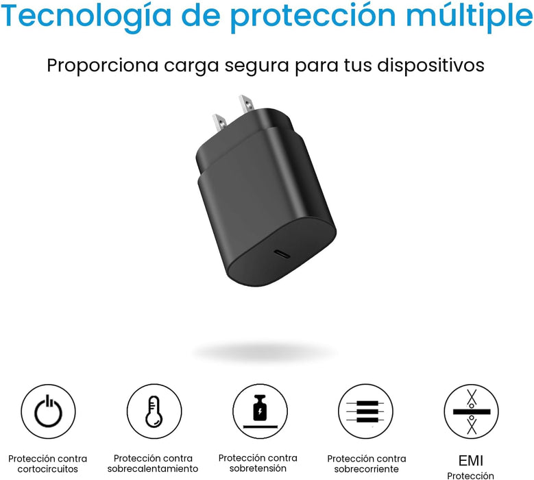 Cargador tipo C de carga rápida para Samsung bloque 25 W - Quierox - Tienda Online