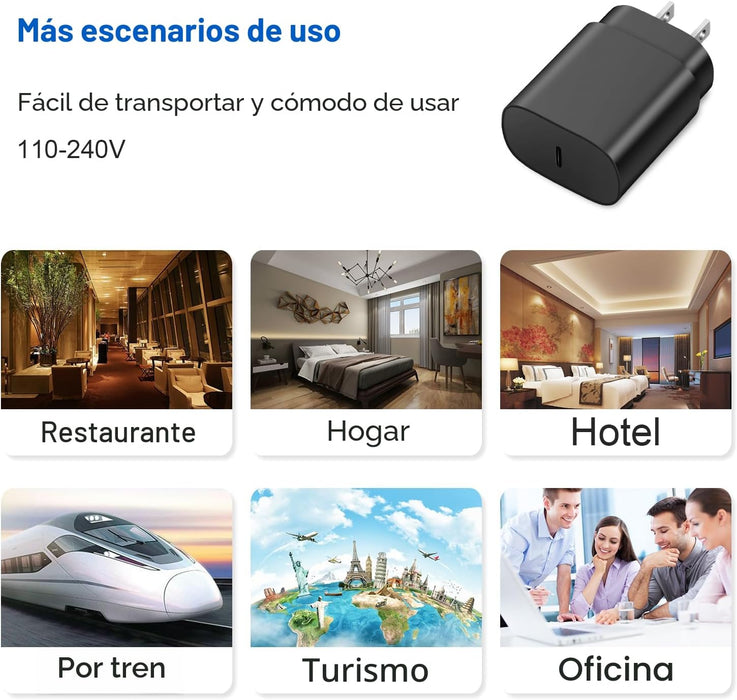 Cargador tipo C de carga rápida para Samsung bloque 25 W - Quierox - Tienda Online