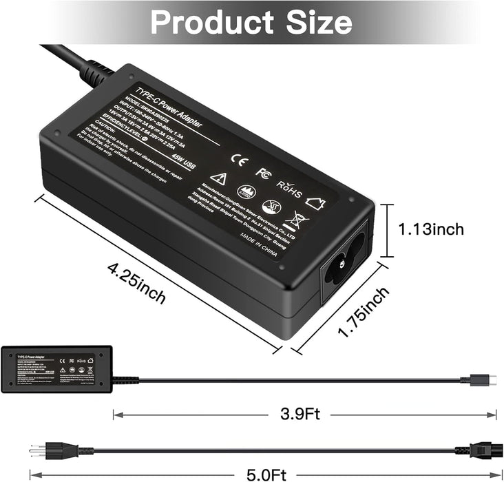 Cargador USB C SiKER de 45 W para Chromebook, para con HP Chromebook - Quierox - Tienda Online
