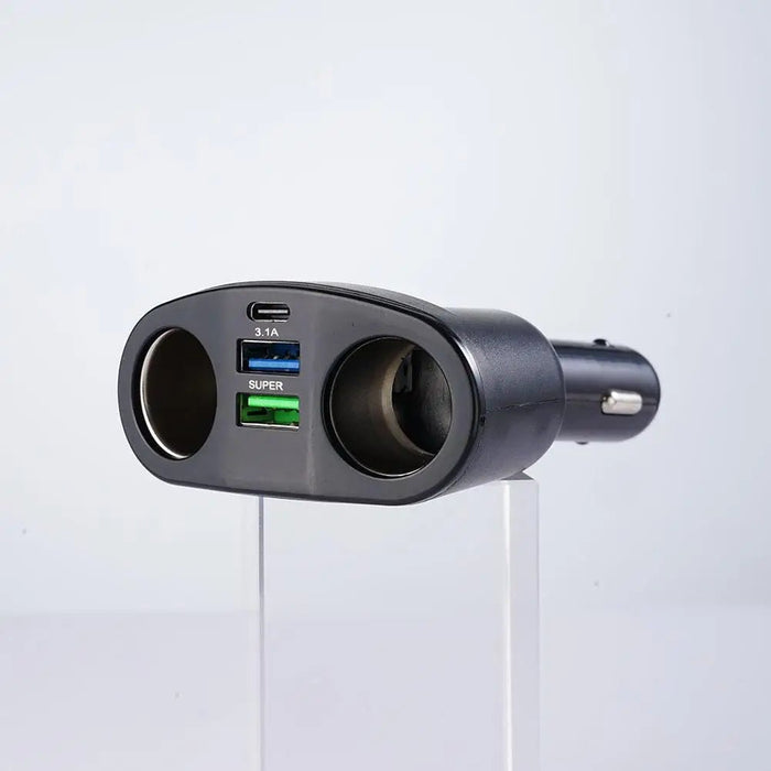 Cargador USB PD para encendedor de coche, divisor de doble toma USB, adaptador para coche - Quierox - Tienda Online