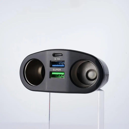 Cargador USB PD para encendedor de coche, divisor de doble toma USB, adaptador para coche - Quierox - Tienda Online
