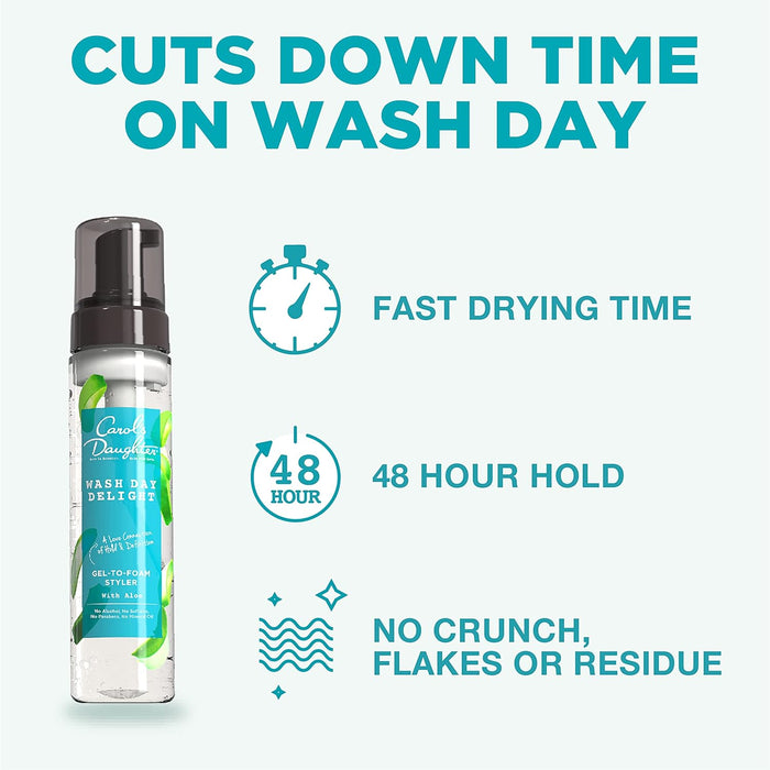 Carol's Daughter Wash Day Delight - Gel para el cabello con espuma - Quierox - Tienda Online