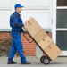 Carretilla de mano para transportar cajas con ruedas de 25 cm, carga doble de 300 kg, 51 x 48 x 132 cm - Quierox - Tienda Online