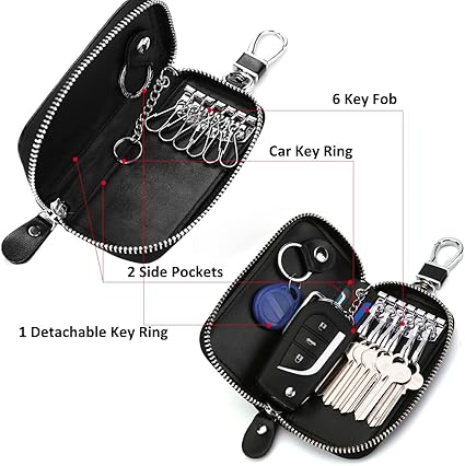 Cartera para llaves de coche de piel de primera calidad unisex - Quierox - Tienda Online