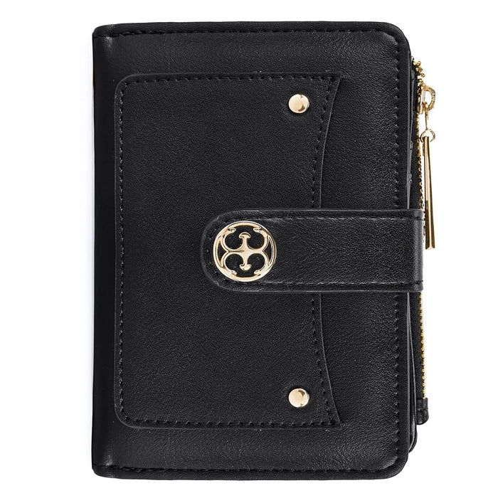 Cartera pequeña para mujer, compacta, de piel vegana, plegable, con tarjetero y monedero - Quierox - Tienda Online