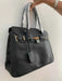 Cartera Tipo Birkin Negra de Cuero - Quierox - Tienda Online