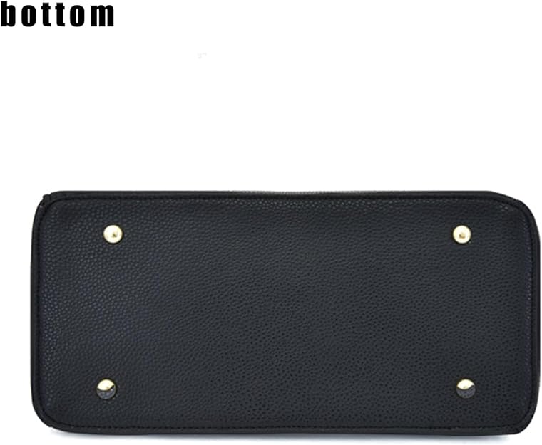 Cartera Tipo Birkin Negra de Cuero - Quierox - Tienda Online