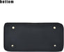 Cartera Tipo Birkin Negra de Cuero - Quierox - Tienda Online