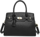 Cartera Tipo Birkin Negra de Cuero - Quierox - Tienda Online